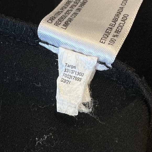 Wild Fable S Black Faux Leather High Rise Flare Slit Pants Goth Biker Costume - Picture 14 of 14